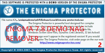 More information about "Enigma Protector 7.80 Demo Nag Remover x64 - Remove Enigma 7.80 Demo screen"